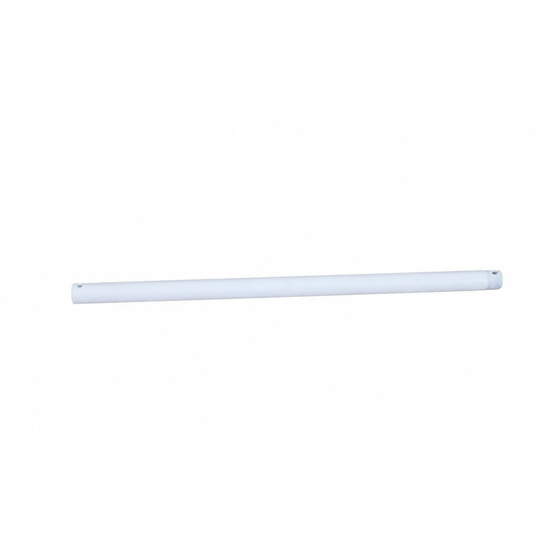 Millennium Lighting Ceiling Fan Downrod 24in | Traditional Matte White Steel | Bedroom & Living Room | 24 x 0.75 x 0.75 in | Model EDR24MWW
