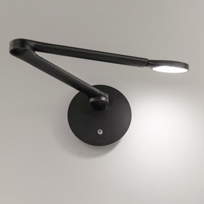 Modern Forms Reflex 1 Light 24" LED Swing Arm/3000K, Black