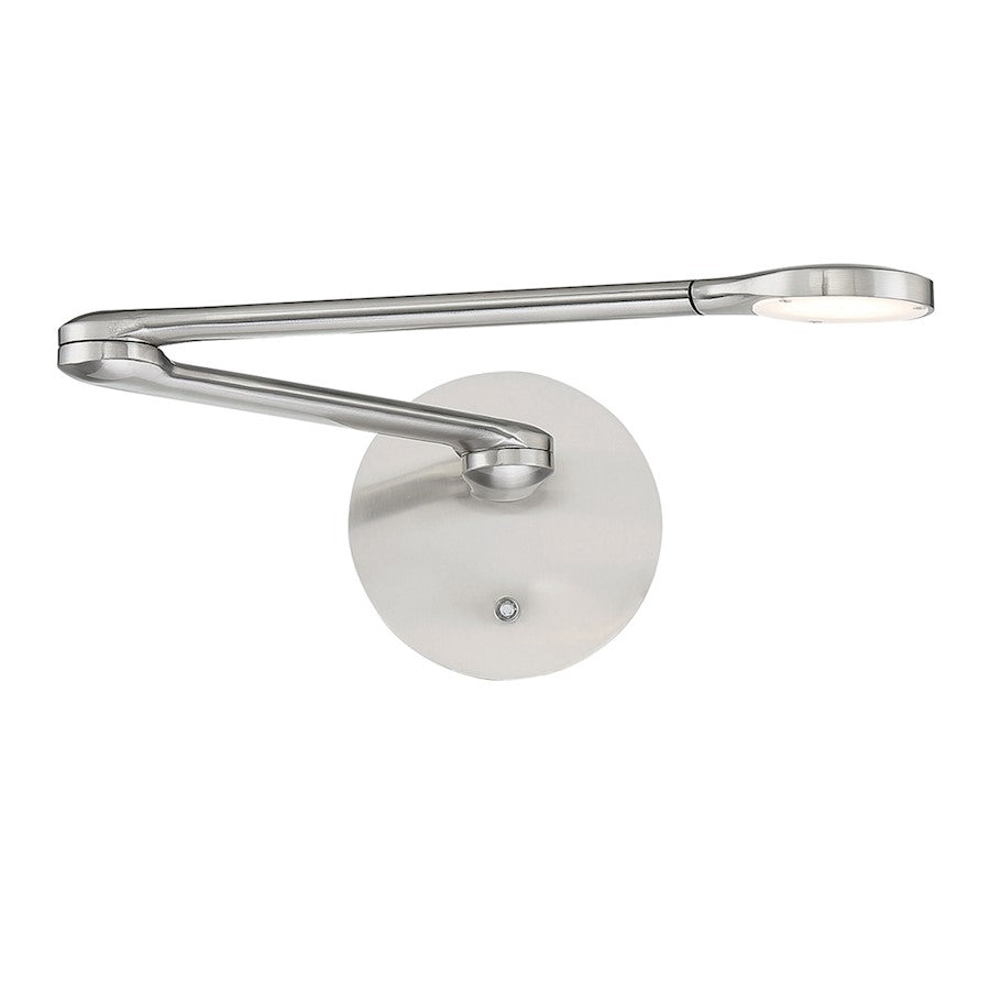 Modern Forms Reflex 1Lt 24" LED Swing Arm/3000K, Nickel - BL-21924-BN