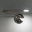 Modern Forms Reflex 1Lt 24" LED Swing Arm/3000K, Nickel