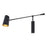 Modern Forms Stylus 1 Light 15" LED Swing Arm/3000K, Black Gold - BL-24959-BK-GO