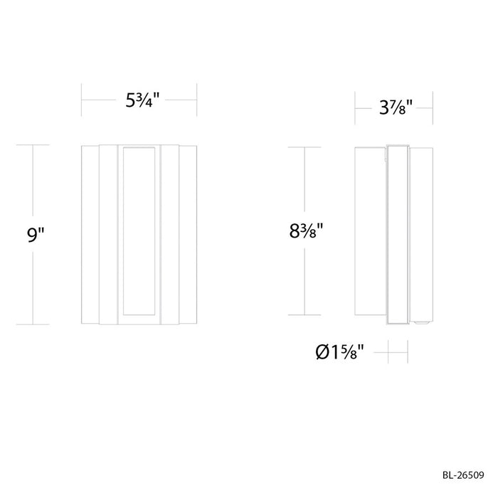 Modern Forms Ivery 1Lt 9" LED Reading Light, Brass/White/Alabaster