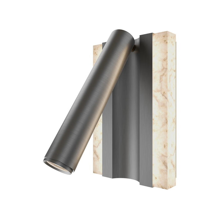 Modern Forms Ivery 9" LED Reading Light, Nickel/White/Alabaster - BL-26509-AN