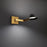 Modern Forms Pavilion 5" LED Swing Arm Light, Black Brass/White