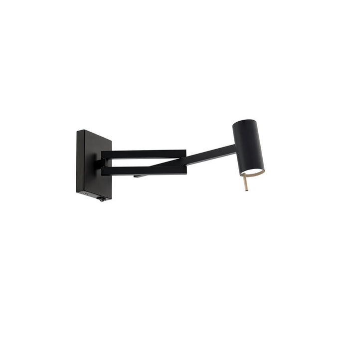 Modern Forms Gavel 1Lt 7" LED Swing Arm Light, Black/White