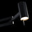 Modern Forms Gavel 1Lt 7" LED Swing Arm Light, Black/White