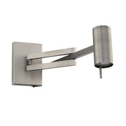 Modern Forms Gavel 7" LED Swing Arm Light, Brushed Nickel/White - BL-44518-BN