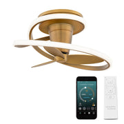 Modern Forms Fans Veloce 3-Blade Fandelier, Brass-Brass - FH-D2402-28L-AB