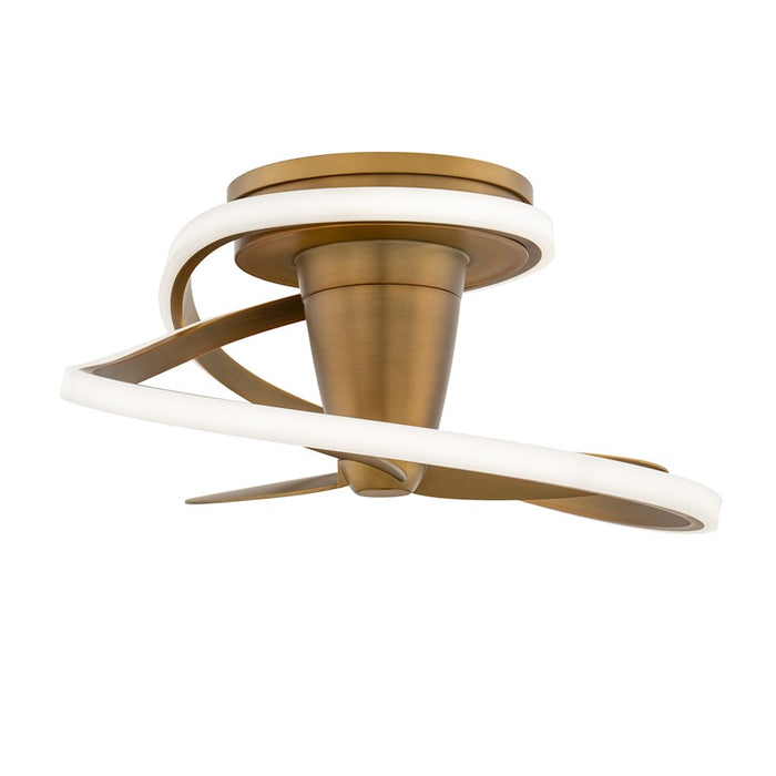 Modern Forms Fans Veloce 3-Blade Fandelier, Brass-Brass