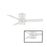 Modern Forms Axis 1 Light 44", Flush Mount Fan