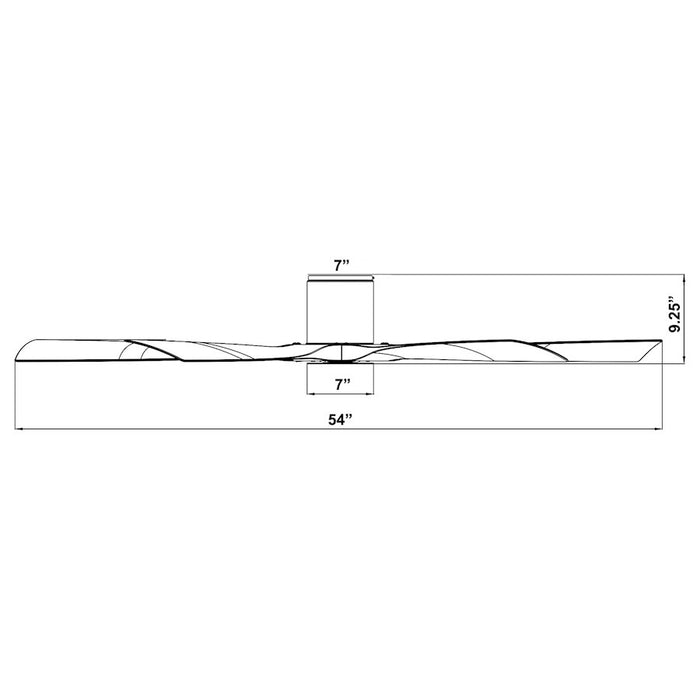 Modern Forms Aviator 1 Light 34W Flush Ceiling Fan