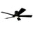 Modern Forms Aviator Flush Mount Ceiling Fan, Black