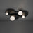 Modern Forms Out Of This World 4Lt 27" LED Flush, Black/Cloudy/Seedy