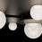 Modern Forms Out Of This World 4Lt 27" LED Flush, Black/Cloudy/Seedy