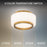 Modern Forms Preston 1Lt 8" LED Flush Mount/2700K, Brass/Opal
