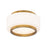 Modern Forms Preston 1Lt 8" LED Flush Mount/3000K, Brass/Opal - FM-12508-30-AB