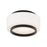 Modern Forms Preston 1Lt 8" LED Flush Mount/3000K, Black/Opal - FM-12508-30-BK