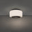 Modern Forms Preston 1Lt 8" LED Flush Mount/3000K, Black/Opal
