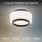 Modern Forms Preston 1Lt 8" LED Flush Mount/3000K, Black/Opal