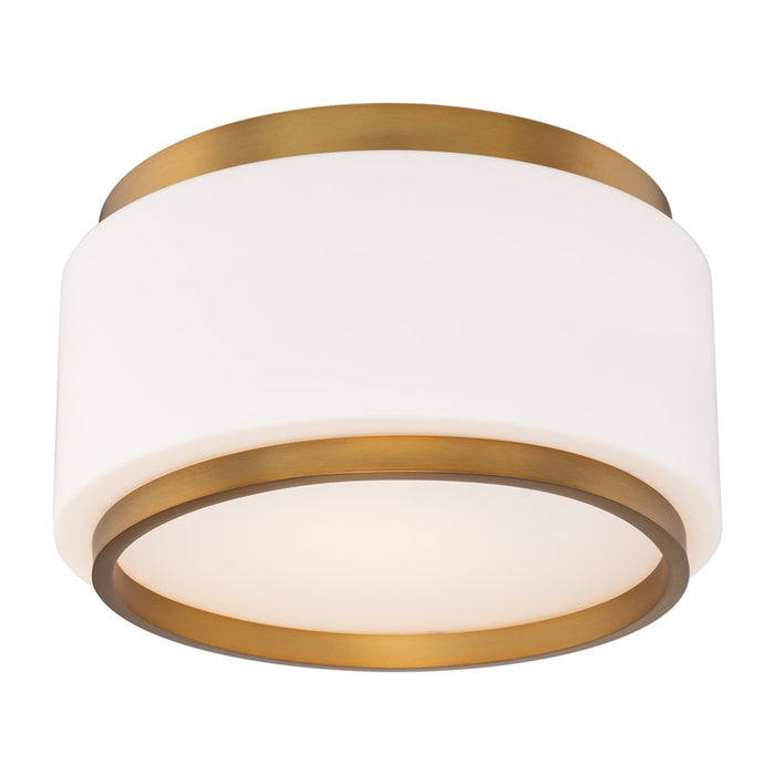 Modern Forms Preston 1Lt 16" LED Flush Mount/3000K, Brass/Opal - FM-12516-30-AB