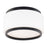 Modern Forms Preston 1Lt 16" LED Flush Mount/3000K, Black/Opal - FM-12516-30-BK