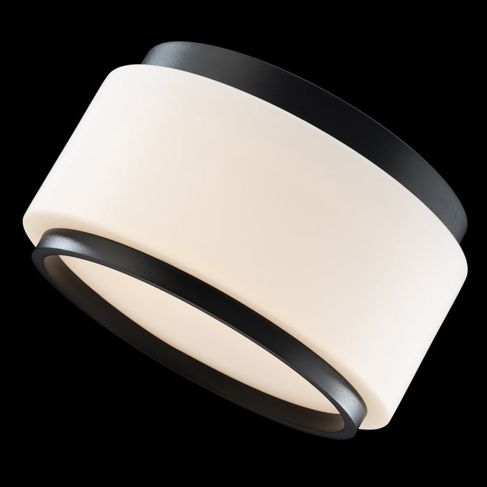 Modern Forms Preston 1Lt 16" LED Flush Mount/3500K, Black/Opal