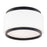 Modern Forms Preston 1Lt 16" LED Flush Mount, Black/Opal - FM-12516-40-BK