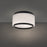 Modern Forms Preston 1Lt 16" LED Flush Mount, Black/Opal