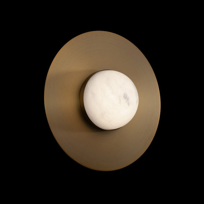 Modern Forms Landed 1 Light 12" LED Flush Mount/3000K, Aged Brass