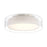 Modern Forms Metropolis 1Lt 24" LED Semi Flush Mount/3000K, Nickel - FM-16824-BN