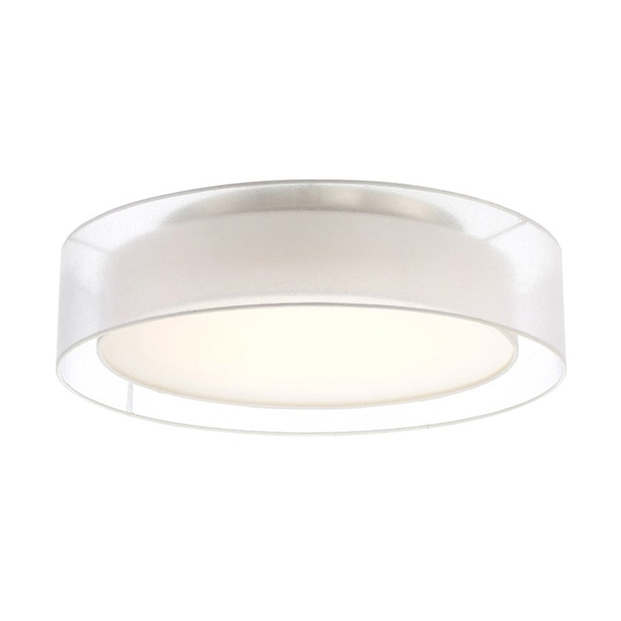 Modern Forms Metropolis 1Lt 24" LED Semi Flush Mount/3000K, Nickel - FM-16824-BN