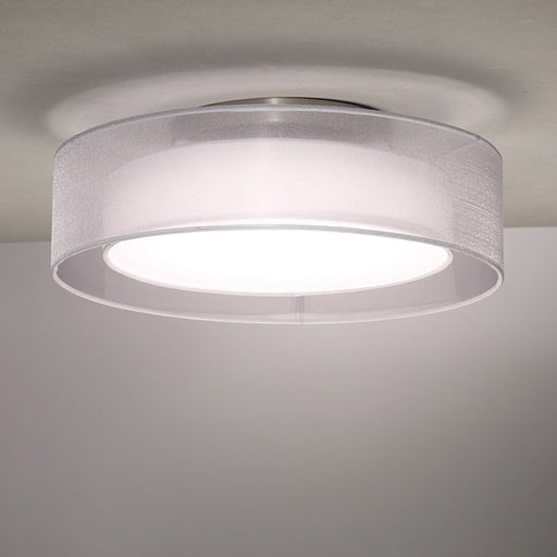 Modern Forms Metropolis 1Lt 24" LED Semi Flush Mount/3000K, Nickel