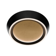Modern Forms Tinzel 18" LED Flush/2700K, Black Gold/White - FM-18518-27-BK-GL