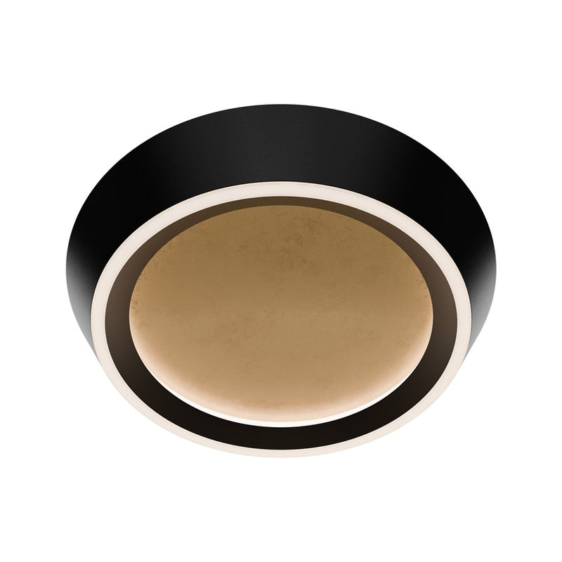 Modern Forms Tinzel 18" LED Flush/3000K, Black Gold/White - FM-18518-30-BK-GL