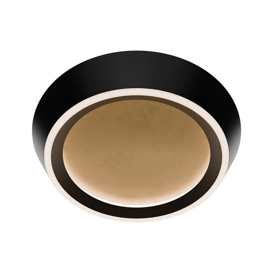 Modern Forms Tinzel 18" LED Flush/3500K, Black Gold/White - FM-18518-35-BK-GL