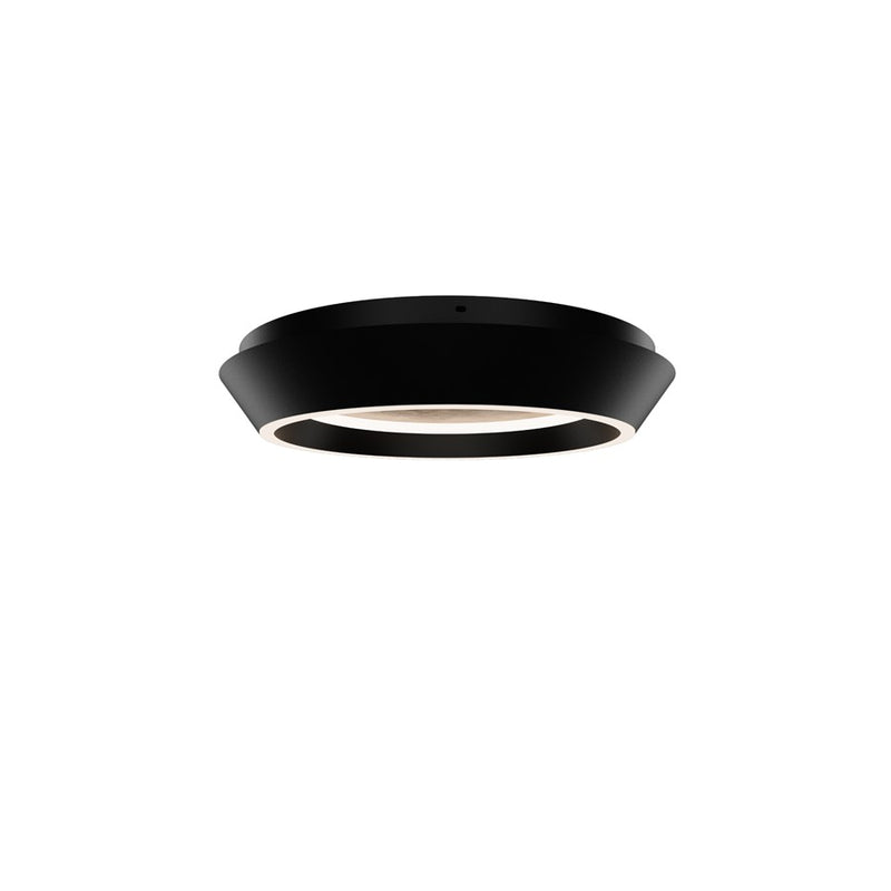 Modern Forms Tinzel 18" LED Flush/3500K, Black Gold/White