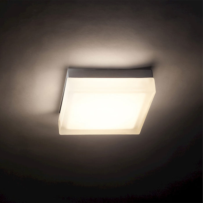 Modern Forms Matrix 1Lt 9" LED Square Flush/3000K, Titanium