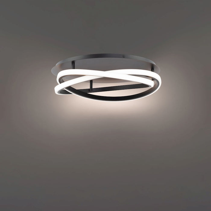 Modern Forms Veloce 1 Light 18" LED Flush Mount/3000K, Black