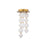 Modern Forms Pearla 12Lt 23" LED Semi-Flush, BR/White/Unique Pattern