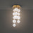 Modern Forms Pearla 12Lt 23" LED Semi-Flush, BR/White/Unique Pattern