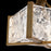 Modern Forms Emblem 1Lt 12" LED Semi-Flush Mount, Aged Brass/Clear