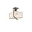 Modern Forms Emblem 1Lt 12" LED Semi-Flush Mount, Nickel/Clear - FM-32112-BN