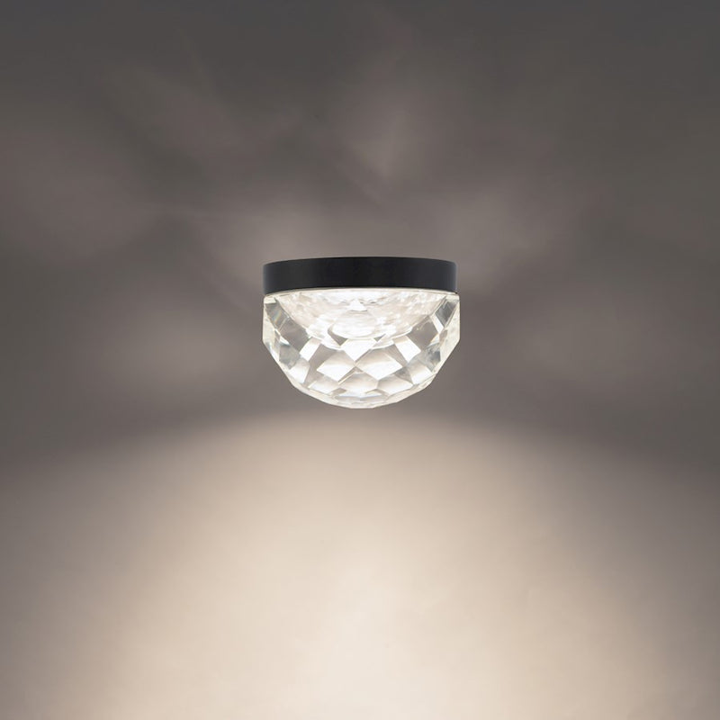 Modern Forms Cascade 1 light 6" LED Flush Mount/3000K, Black