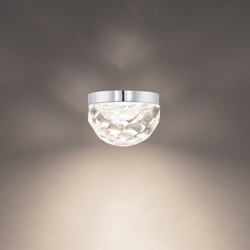 Modern Forms Cascade 1Lt 6" LED Flush Mount/3000K, Polished Nickel