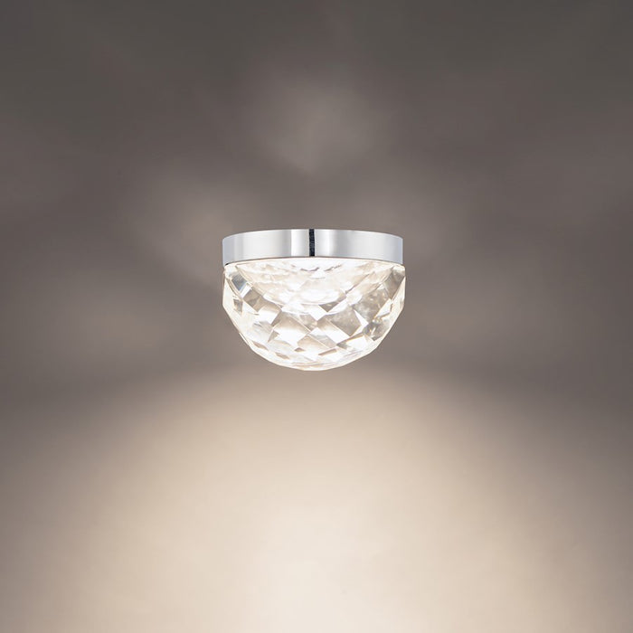 Modern Forms Cascade 1Lt 6" LED Flush Mount/3000K, Polished Nickel