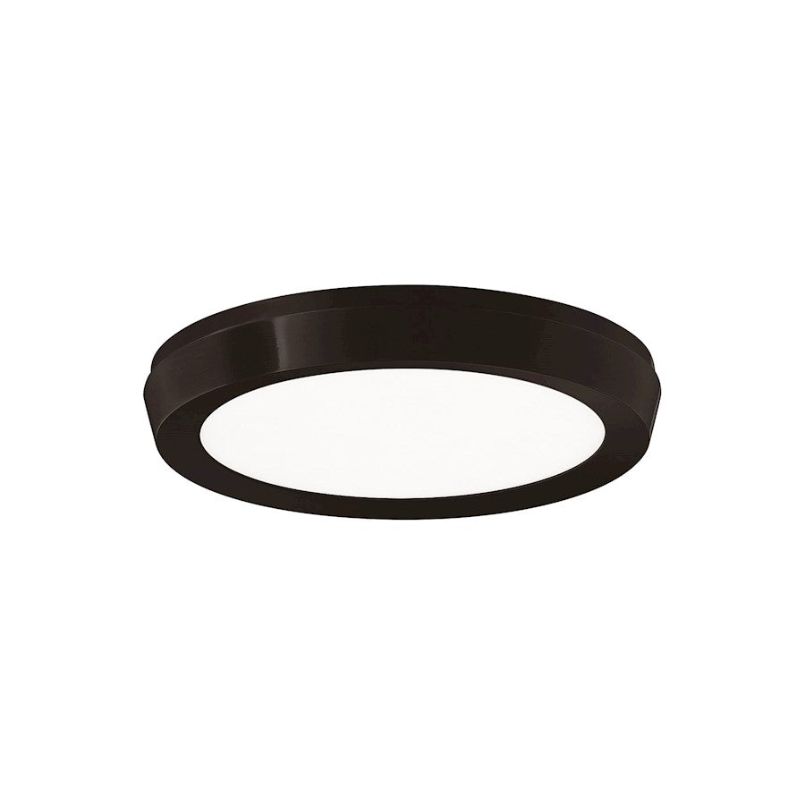 Modern Forms Argo 1Lt 7" LED Round Flush 3-CCT/2700K, Black - FM-4207-27-BK