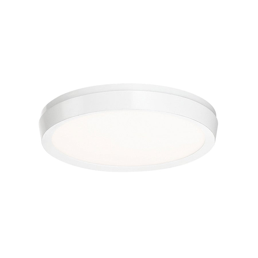 Modern Forms Argo 1Lt 7" LED Round Flush 3-CCT/2700K, White - FM-4207-27-WT