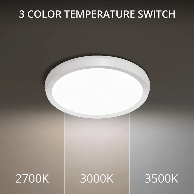 Modern Forms Argo 1Lt 7" LED Round Flush 3-CCT/2700K, White
