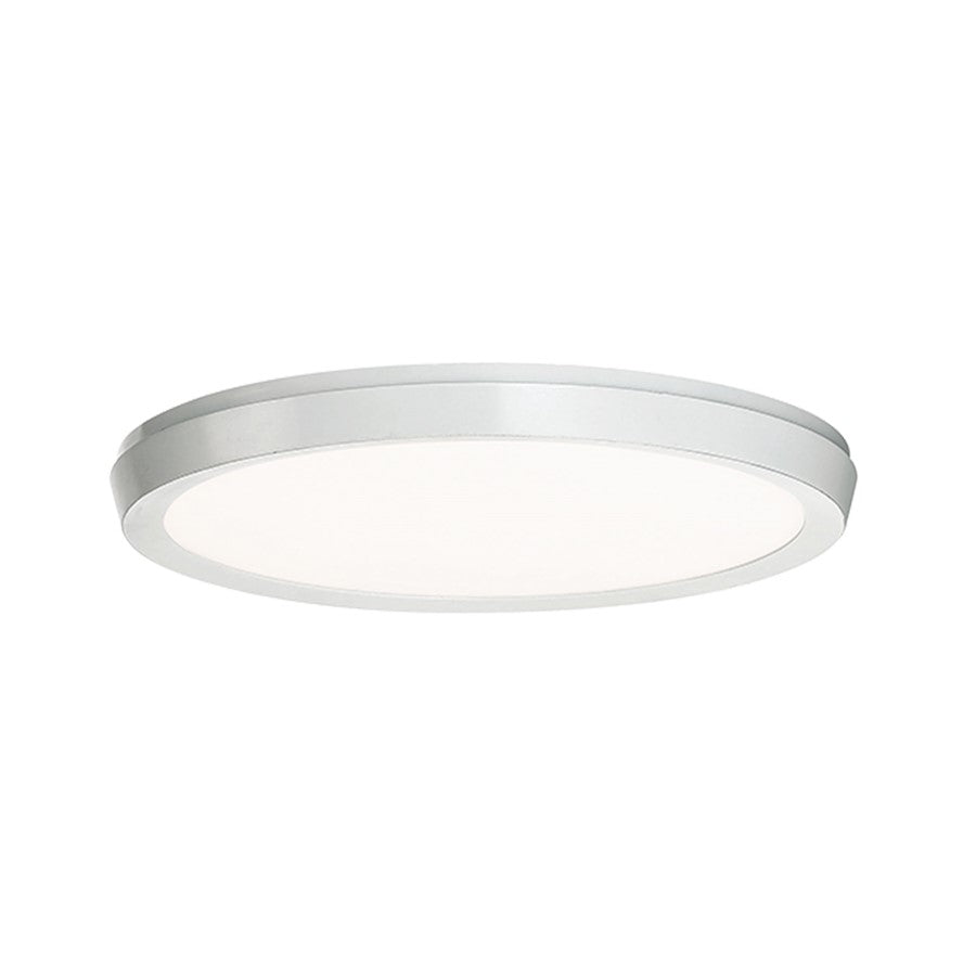 Modern Forms Argo 1Lt 11" LED Round Flush 3-CCT/3000K, Nickel - FM-4211-30-BN