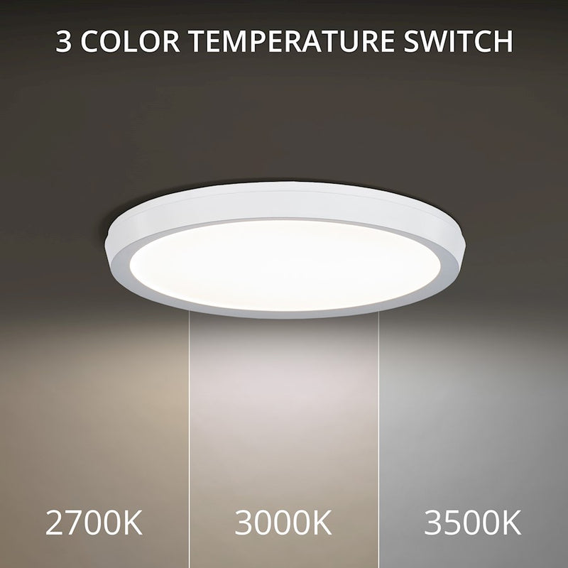 Modern Forms Argo 1Lt 11" LED Round Flush 3-CCT/3500K, White